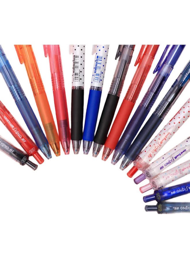 Uni Mitsubishi Uni-Ball Umn-105 Retractable Blue Black Gel Pen High Value 0.5Mm Signature Pen Business Student Exam Ballpoint Pen Water-Based Pen Set Of 5 - Image 1