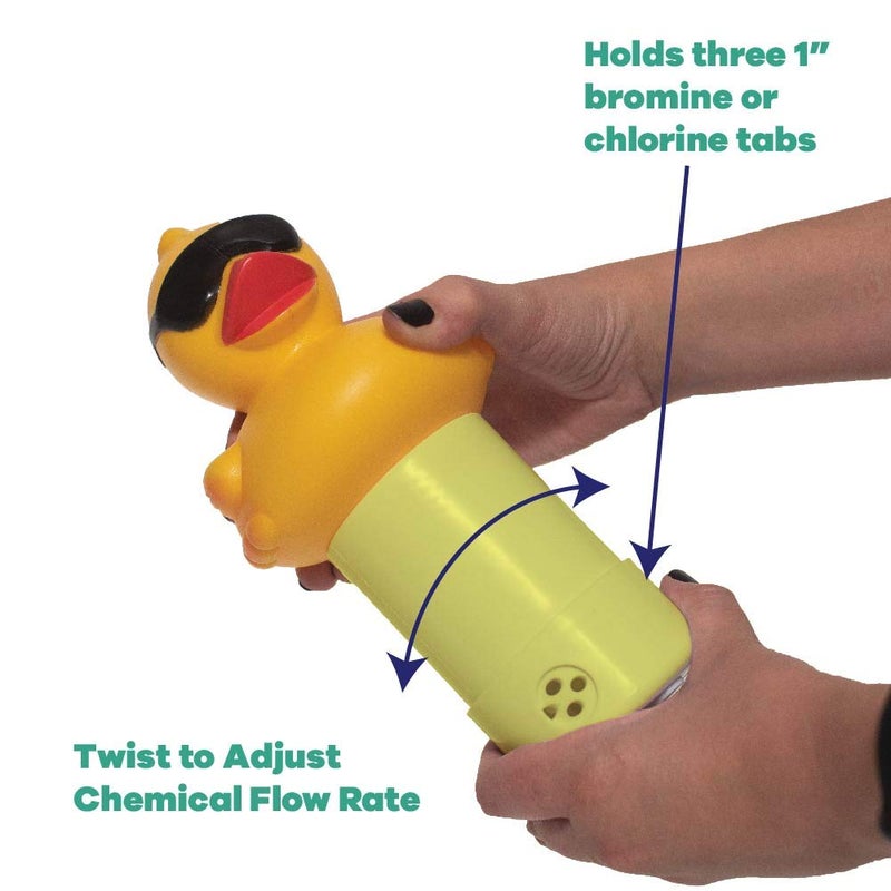 Game 17201-BB Derby Duck Spa Chemical Dispenser, Yellow - Image 3