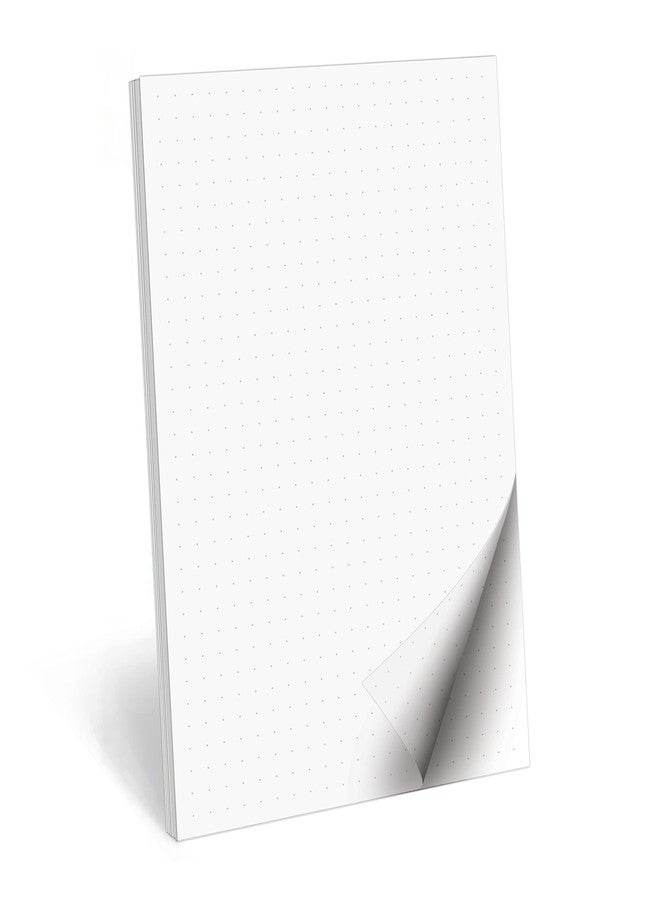 321Done Double Sided Dot Grid Paper Notepad, 0.25 Grid, 5.5x8.5, Made in The USA, Dotted Graph Pad for Drawing, Planning BUJO Bullet Journaling (50 Sheets) Thick Heavy White Paper - Image 1