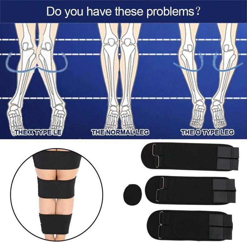 klarako XO Legs Corrector, 3 Pcs Set Straightening Leg Belt Fixer Straighten Belt for XO Type Leg, Professional Legs Posture Correction - Image 3