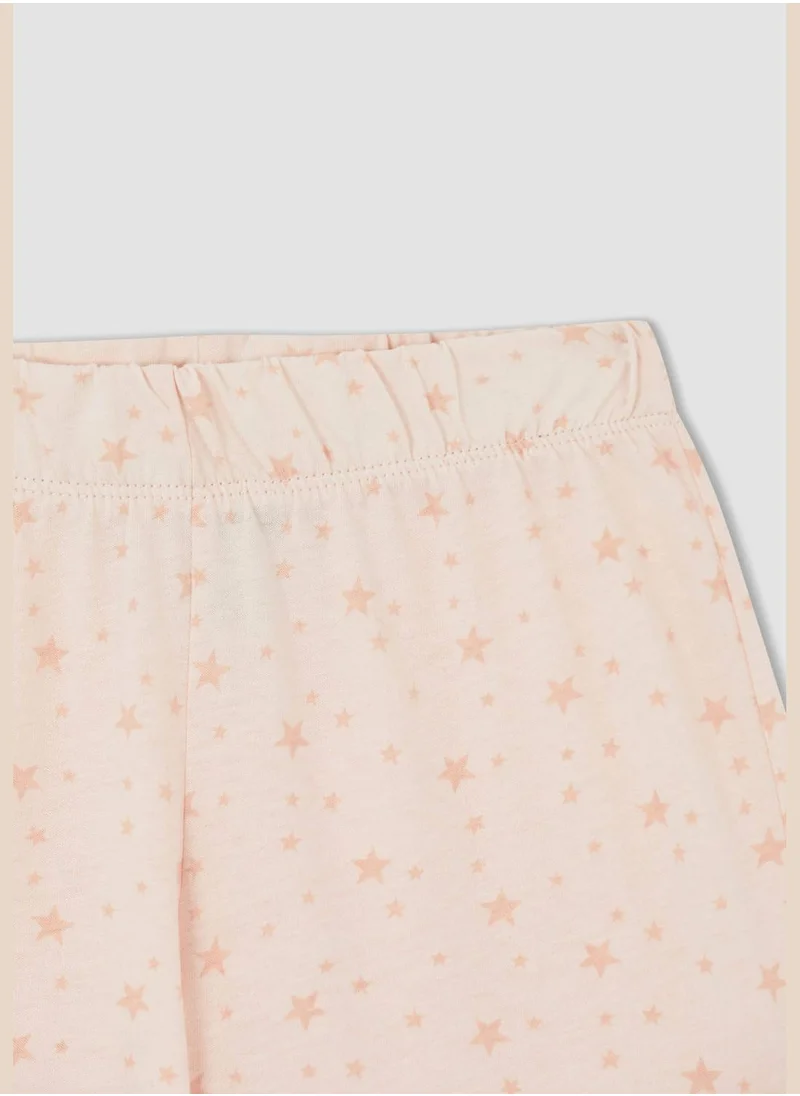 DeFacto Regular Fit Short Sleeve Tinker Bell Print Pyjama Set