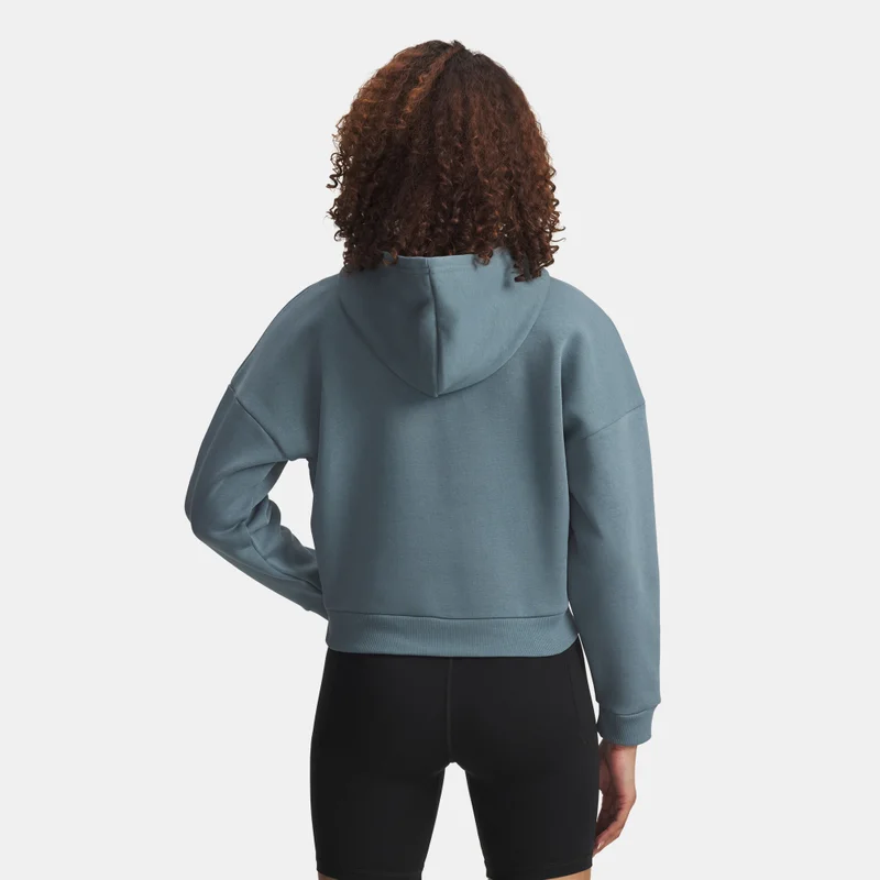 UNDER ARMOUR Blue Women's Rival Piped Hoodie for Women | Best Price UAE