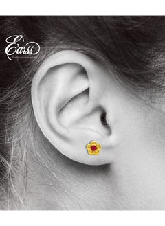 Small Daisy with Red Epoxy Gold Earring | Staunless Steel | 18K Gold Plated - pzsku/Z4A815788FD55013E257EZ/45/_/1738583132/be275a16-2c7d-492f-a2ce-8eb72c07fbdb