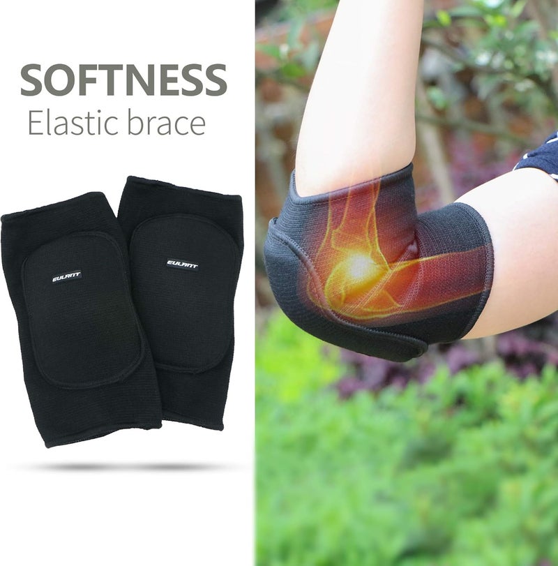 EULANT Elbow Pads for Kids Junior Youth, Toddler, Soft & Breathable Elbow Pad for Biking Volleyball Basketball Football Skating Dancing Crawl, Child Elbow Pads with Thicken Sponge Padding - Image 5