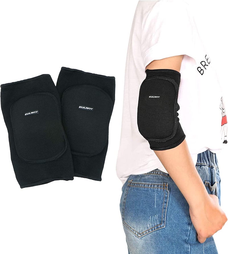 EULANT Elbow Pads for Kids Junior Youth, Toddler, Soft & Breathable Elbow Pad for Biking Volleyball Basketball Football Skating Dancing Crawl, Child Elbow Pads with Thicken Sponge Padding - Image 1