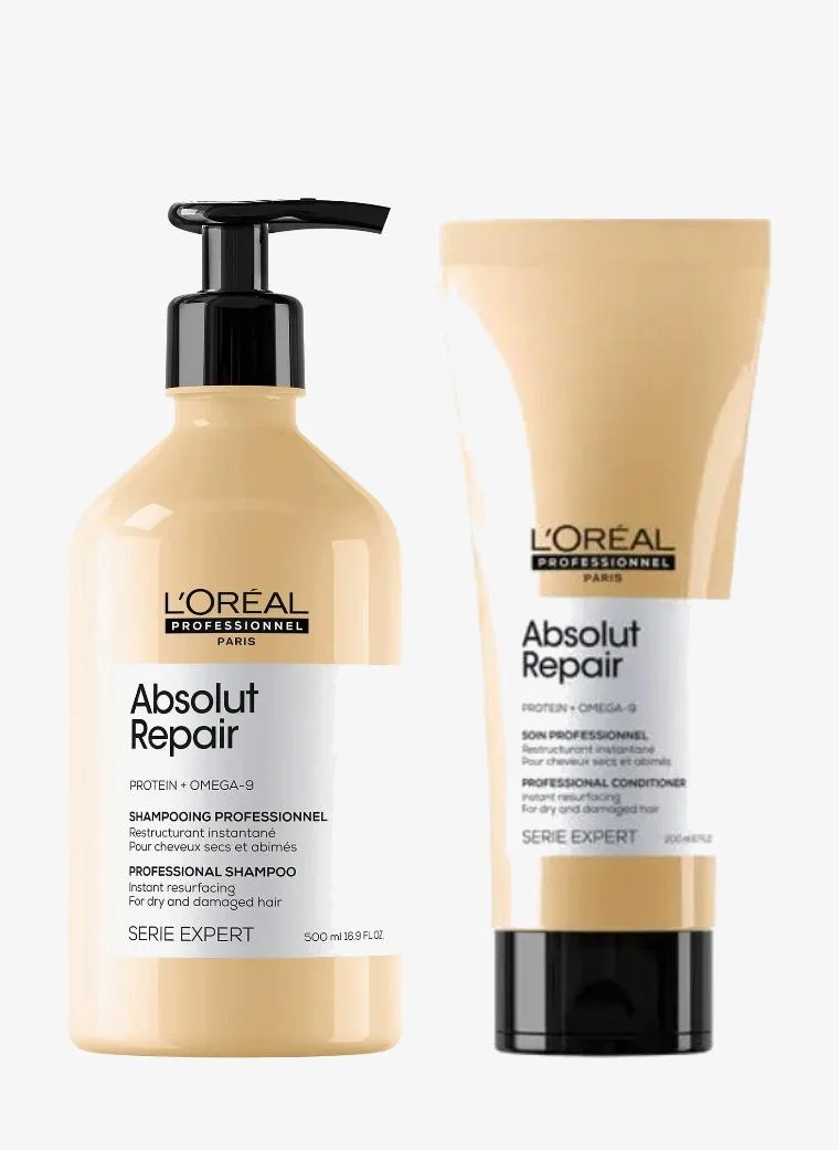 L'Oréal Professionnel L'Oreal Serie Expert Absolut Repair Shampoo & Conditioner Set - For Damaged & Dry Hair