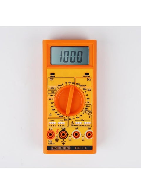KUSAMMECO 3 DIGIT 4000 Counts Large Display Digital Multimeter KM 801L11 Functions 36 Ranges Easy To Operate 1 Year Warranty