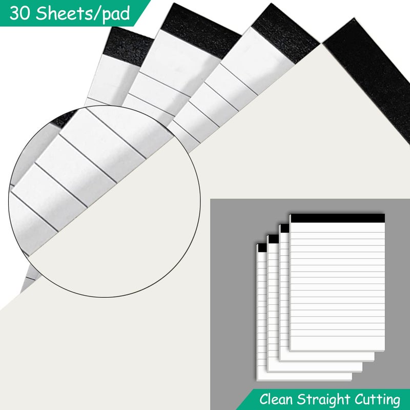 Nichela Notepads Bulk for Daily Planning and Organization of Work â€“ 4 x 6-inches Ruled Pages â€“ Thick Bright White Paper â€“ 30 Pages â€“ Note Pads College Ruled â€“ Pack of 20 - Image 5