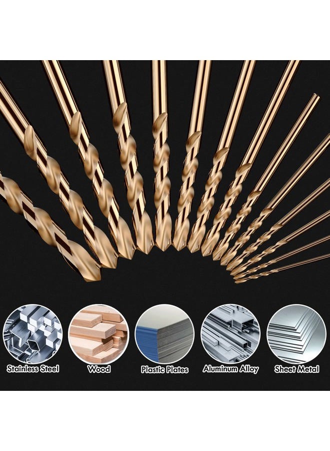 MACXCOIP Metric 16Pcs M35 Cobalt Drill Bit Set, 6mm HSS Cobalt Jobber Drill Bits, for Hardened Metals, Stainless Steel, Cast Iron and Wooden Plastics - Image 4