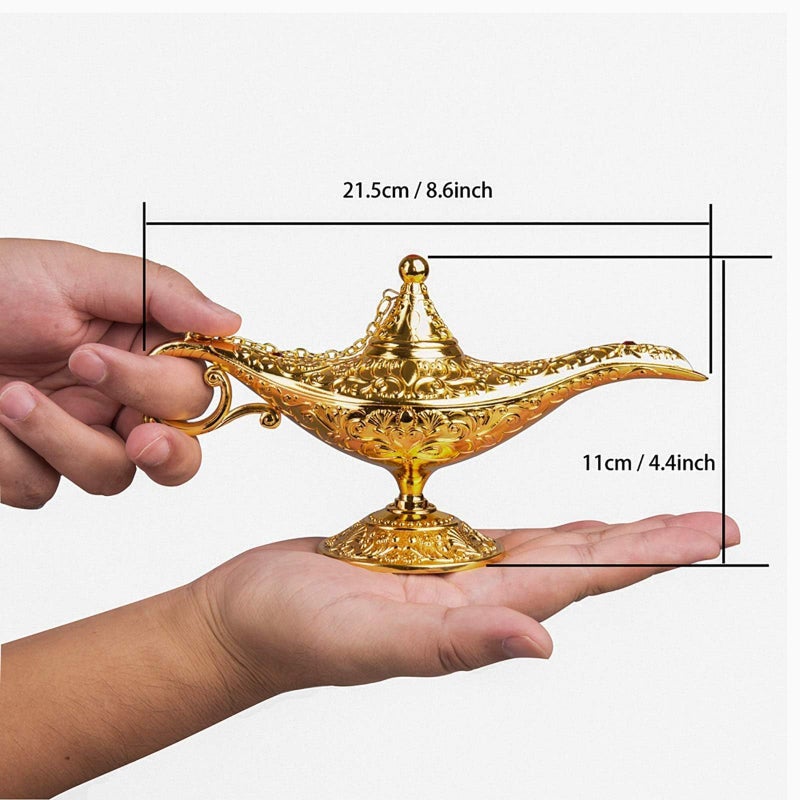 فيارل المصباح الذهبي الأسطوري لجني علاء الدين (8.6‎ x 3 x 4.4 بوصة) - Image 2