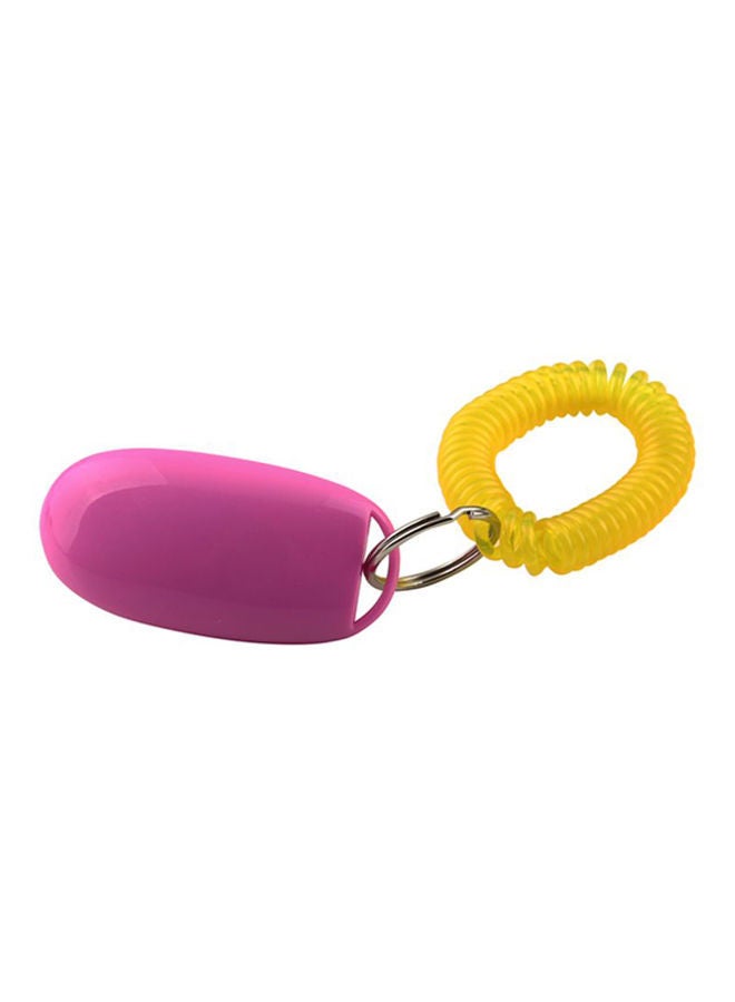 NIBEMINENT Obedience Agility Training Aid Wrist Strap Yellow/Pink - Image 1