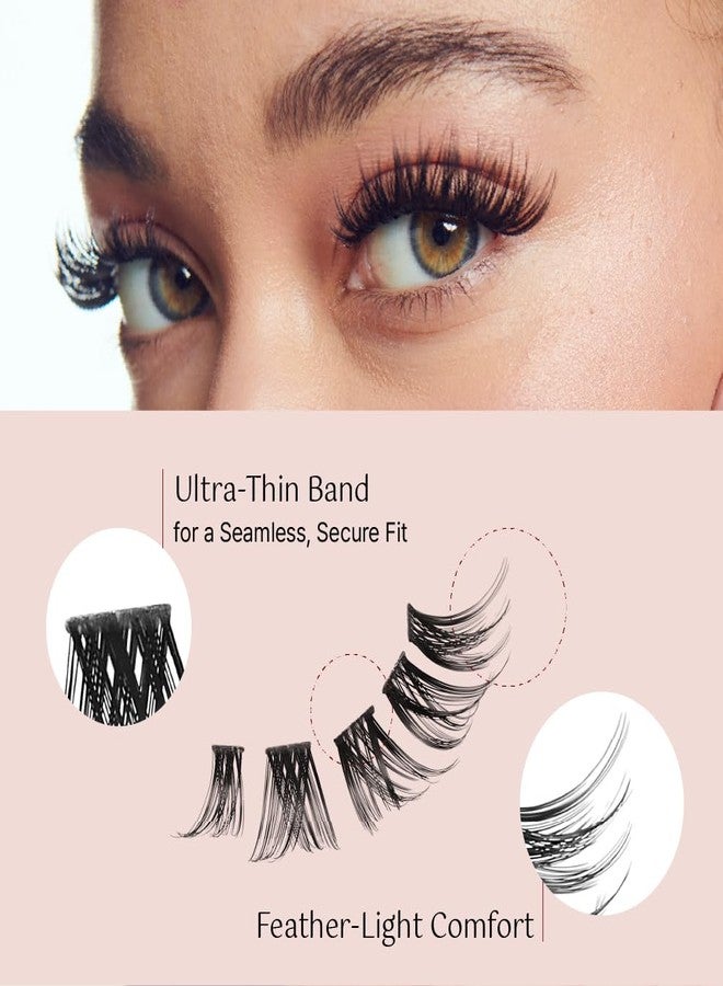 iEnvy i-ENVY LashMap Pro, Lash Cluster Kit With Mini Tweezer Applicator (Cat Eye), 12MM-16MM 66Pcs DIY Cluster Eyelash Extension in 2 Pre-Mapped Styles, Beginner Friendly Individual Wispy False Lashes - Image 2