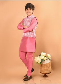 LILPICKS Kurta Pajama Set with Nehru Jacket  - Image 1