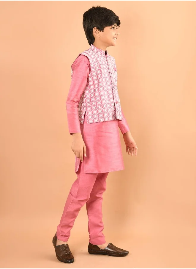 LILPICKS Kurta Pajama Set with Nehru Jacket