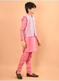 LILPICKS Kurta Pajama Set with Nehru Jacket  - Image 3