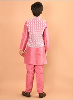 LILPICKS Kurta Pajama Set with Nehru Jacket  - Image 5