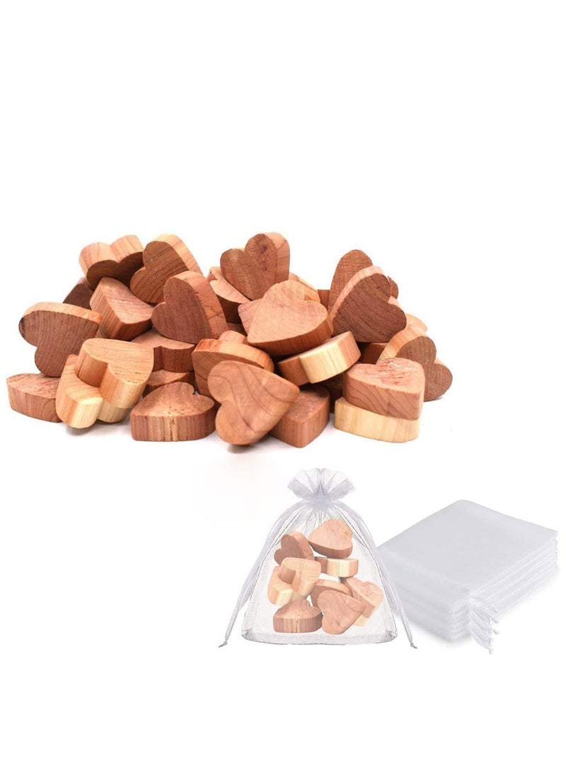 Generic - Cedar Chips Sachets Bags for Closets and Drawers Blocks Clothes Storage Wood Hanger Scented Clothing Bag Fresheners 30 Pcs - Image 1