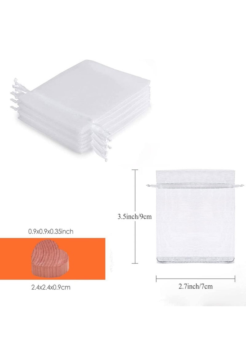 Generic - Cedar Chips Sachets Bags for Closets and Drawers Blocks Clothes Storage Wood Hanger Scented Clothing Bag Fresheners 30 Pcs - Image 1