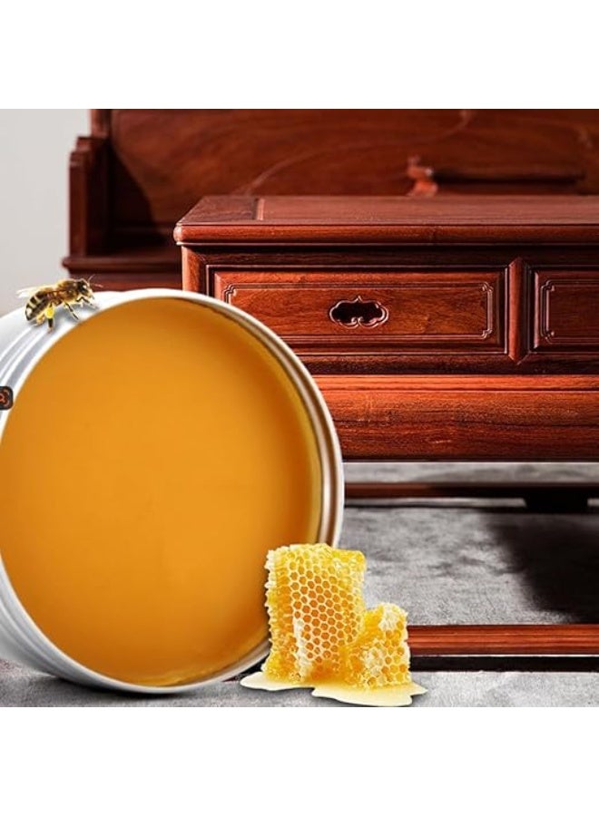 ويليام وير شمع العسل الطبيعي - ملمع الأثاث، شمع العسل لتلميع الخشب وتغذيته، متعدد الاستخدامات مقاوم للماء وإصلاح شمع الخشب، منظف الخشب وتلميع الأثاث، 200 جم - Image 2