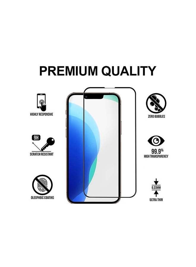 Tempered Glass Screen Protector For iPhone 13 Pro Max Black - Image 2