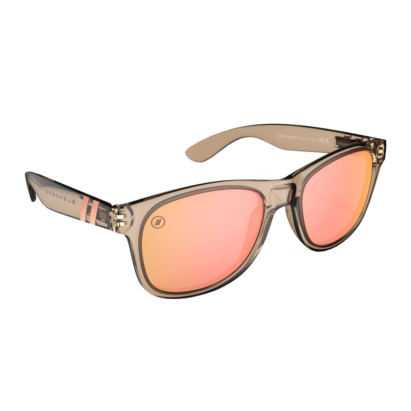 Blenders Eyewear M Class X2 – Polarized Sunglasses – Round Lens, Spring Loaded Hinge – 100% UV Protection – For Women – Crystal Wave