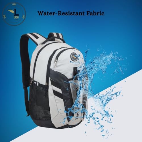 Ligo Armor 17 Inch Laptop Bag | Motorcycle Backpack Bag for Men | Riding Backpack for Men and Women (GY) - Image 2