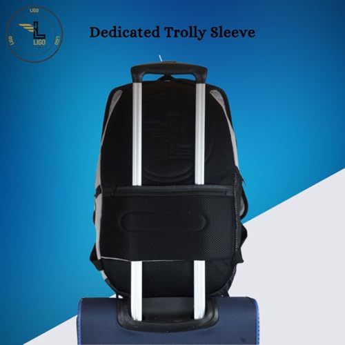 Ligo Armor 17 Inch Laptop Bag | Motorcycle Backpack Bag for Men | Riding Backpack for Men and Women (GY) - Image 4
