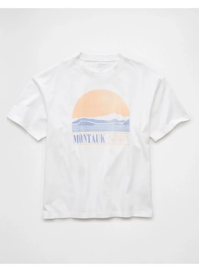 American Eagle AE Americana Reflective Graphic T-Shirt