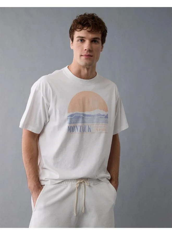امريكان ايجل AE Americana Reflective Graphic T-Shirt