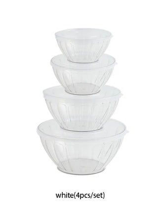 Set of 4 transparent bowls with lids For mixing, fermenting bread and preserving foods - pzsku/Z4A81D9A946066D176458Z/45/_/1739902797/b1029c17-a7bc-4590-b297-45de45a357af