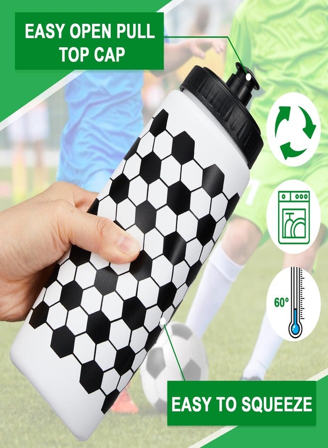 Yaomiao 12 Pcs Soccer Water Bottles Bulk 20 oz Reusable Squeeze Water Bottles Sports Ball Cup Accessories for Sports Party Team Gifts - Image 4
