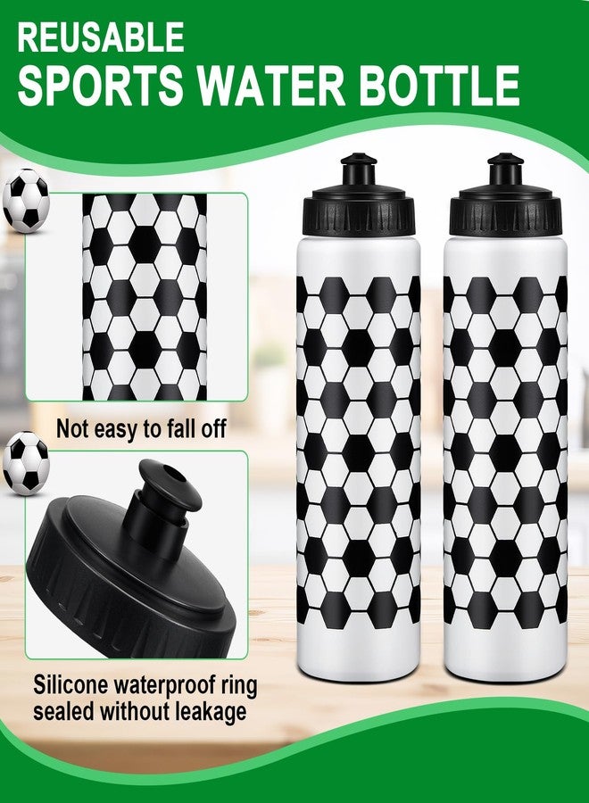 Yaomiao 12 Pcs Soccer Water Bottles Bulk 20 oz Reusable Squeeze Water Bottles Sports Ball Cup Accessories for Sports Party Team Gifts - Image 3