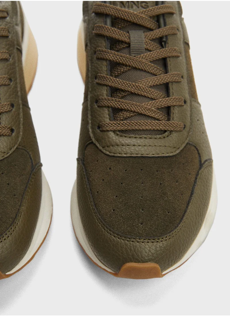 مانجو مان Lace Up Low Top Sneakers