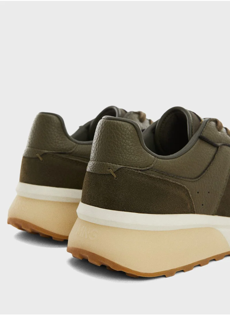 مانجو مان Lace Up Low Top Sneakers
