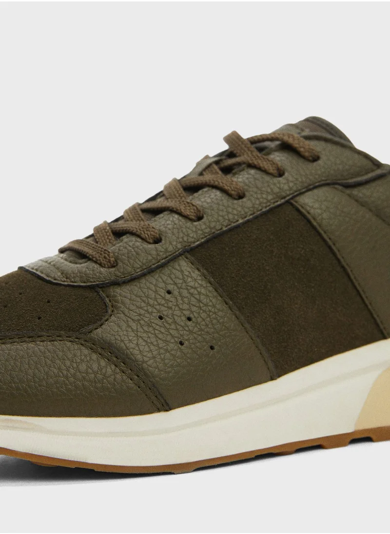 مانجو مان Lace Up Low Top Sneakers