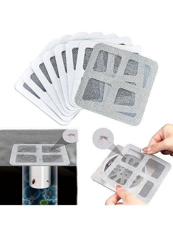 istore Istore 10pcs Disposable Drain Cover for Bathroom, Laundry, Bathtub, Basin, Kitchen Sink Strainer Shower Hair Catcher Mesh Stickers Drain Floor Sink Strainer Filter  - Image 1