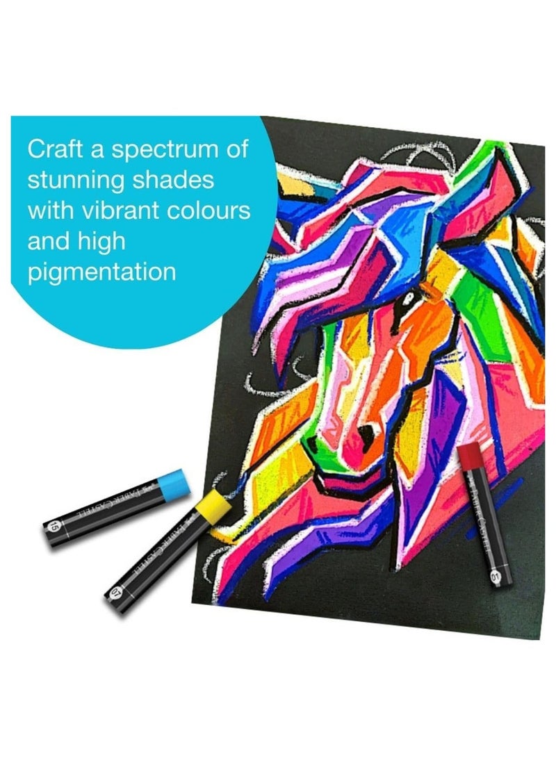 FABER-CASTELL 24-Piece Black Edition Oil Pastels Multicolour - Image 2