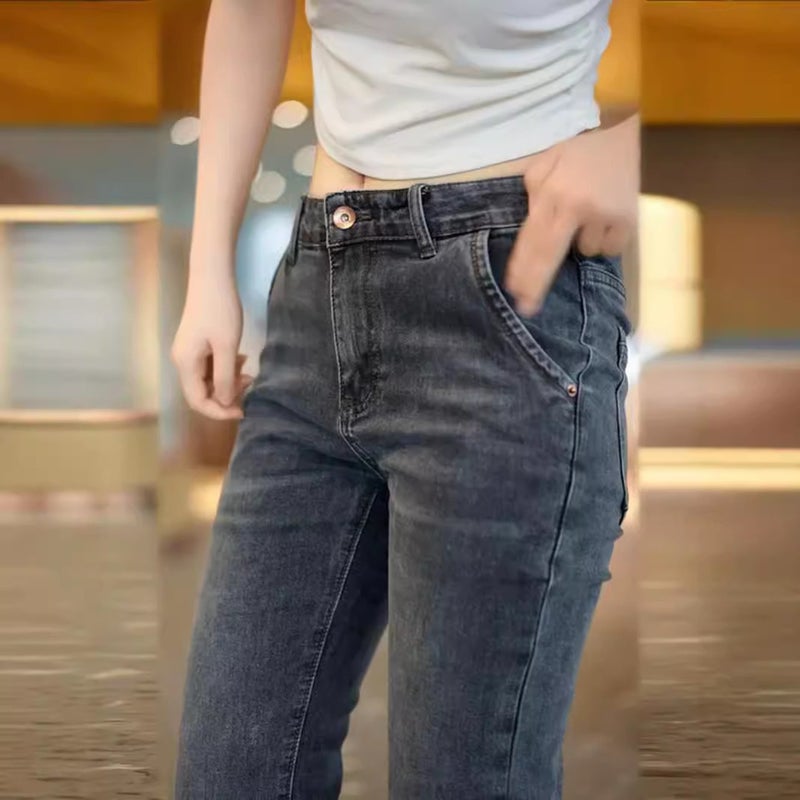 Unisex Classic Denim Jeans Loose Fit Daily Outdoor Wear - Image 2
