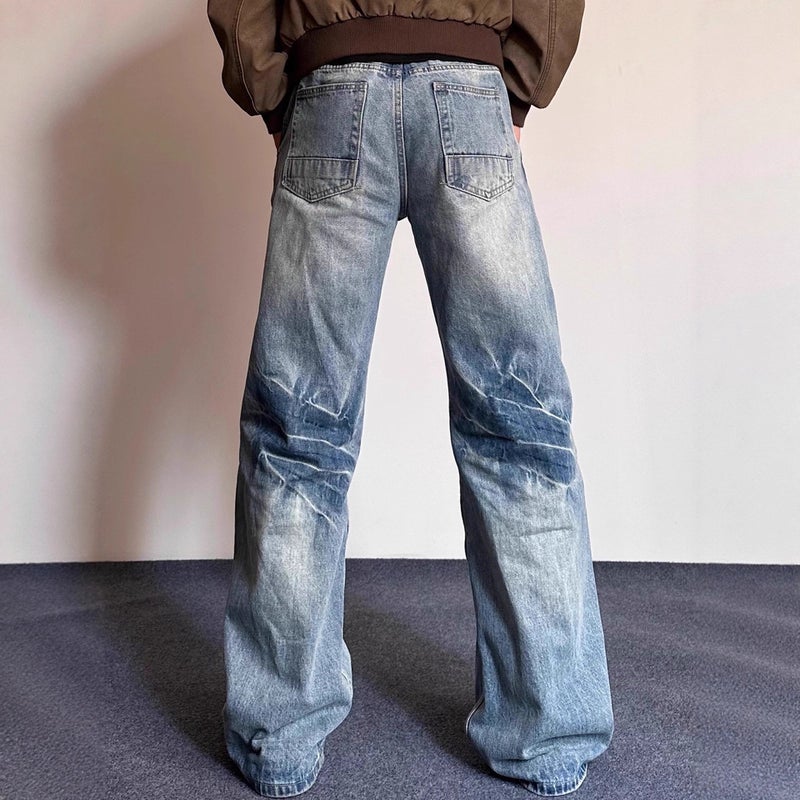 Unisex Classic Denim Jeans Loose Fit Daily Outdoor Wear - Image 5