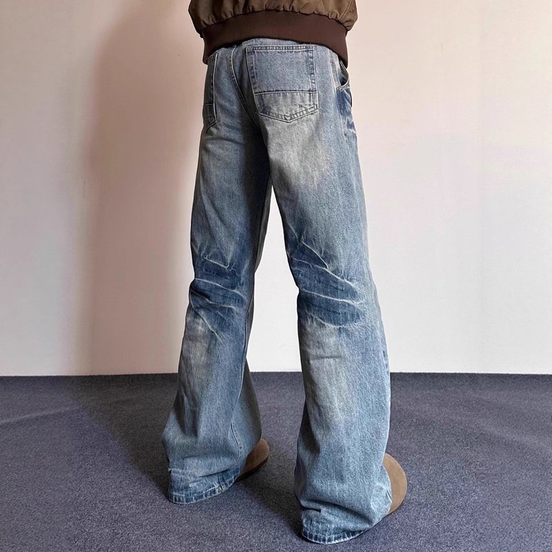 Unisex Classic Denim Jeans Loose Fit Daily Outdoor Wear - Image 4