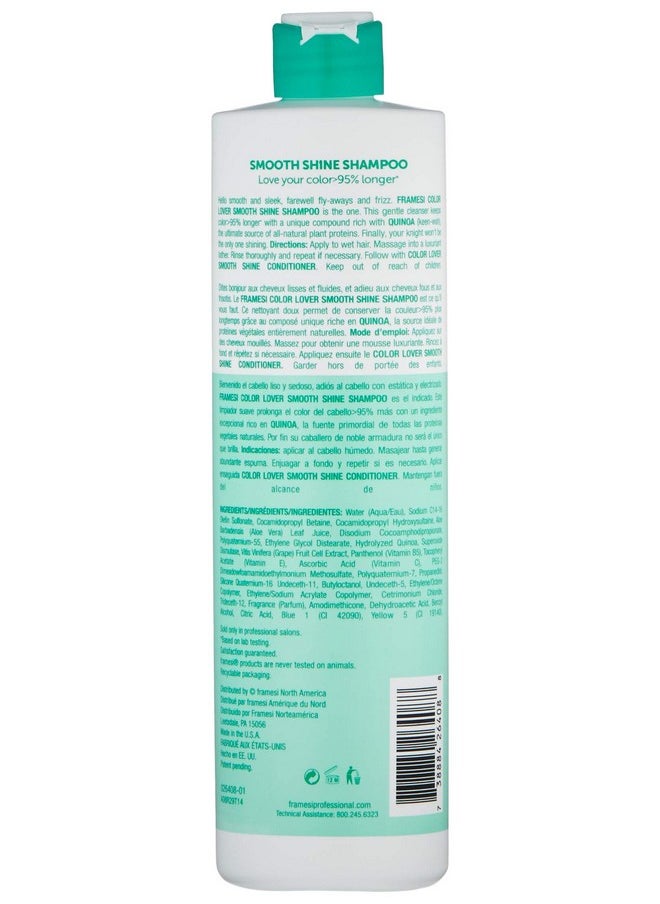 framesi Smooth Shine Sulfate Free Shampoo For Color Treated Hair 16.9 Fl Oz  - Image 3