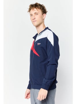 Reebok Men Sportswear Fit Long Sleeves Outdoor Jacket, Navy Blue  - Image 2
