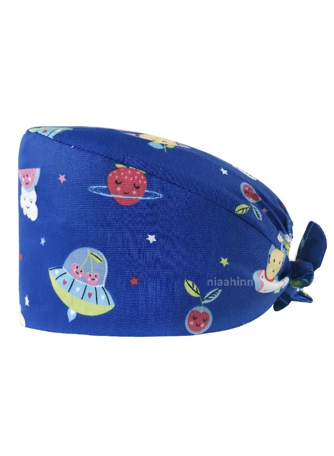 NIBEMINENT Hospital Nurse Scrubs Cap Beautician Scrub Hat Pet Shop Surgery Cap Dentist Cap Doctor Scrub Cap Long Hair Hat Accessories