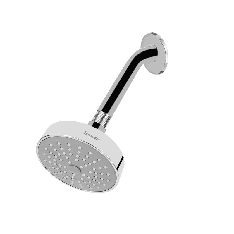 Parryware Pluto Overhead Shower Chrome Finish 100 mm Overhead Shower with Arm For Bath Fixtures - Image 1