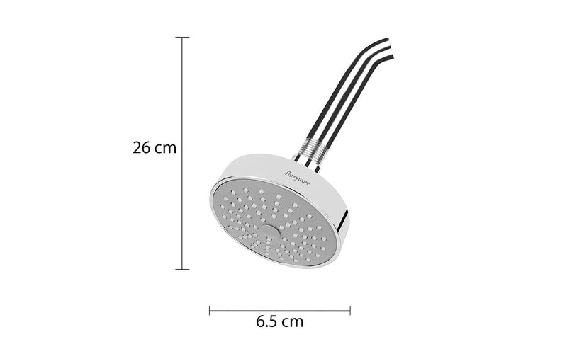 Parryware Pluto Overhead Shower Chrome Finish 100 mm Overhead Shower with Arm For Bath Fixtures - Image 3