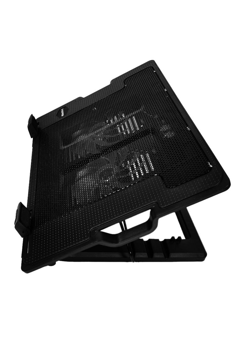 HAING Dual-Fan Laptop Cooling Stand Pad 3-Speed Adjustable, Heavy-Duty for 15.6" Notebook – Ultimate Gamer & Office Worker Accessory - Image 2