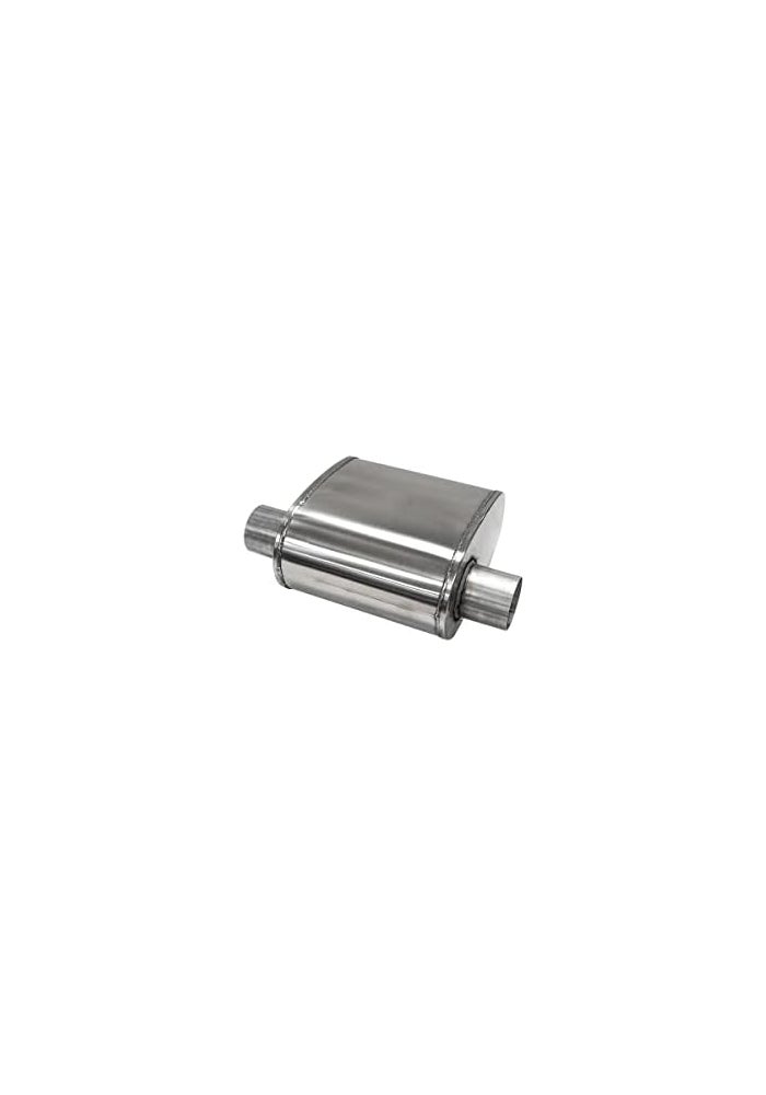 Corsa Custom Sport Muffler 304SS 3in Offset In / 3in Offset Same Side Out 10in Length (CP300SS) - Image 4