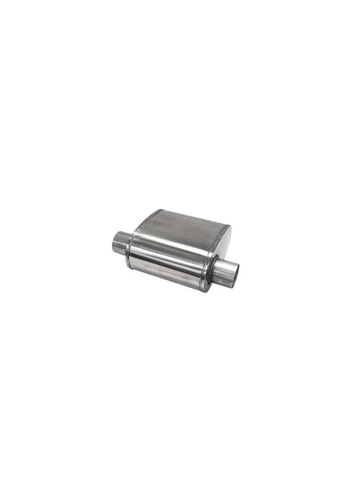 Corsa Custom Sport Muffler 304SS 3in Offset In / 3in Offset Same Side Out 10in Length (CP300SS) - Image 2