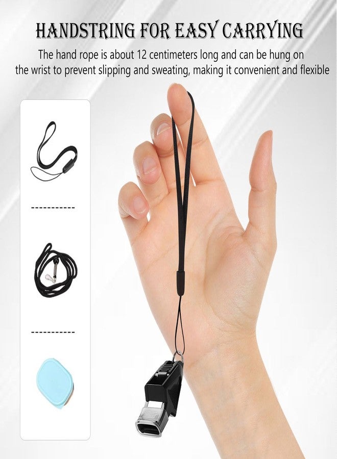 TecoKart® Black Whistle for Sports Coach - High Sound with Lanyard, Reliable Whistles for Referee, Coaches, Sport, Life Guard, Survival - Image 4