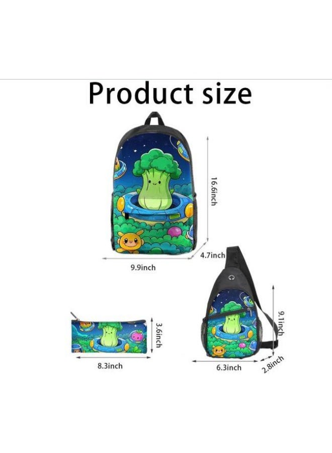 Universal cartoon new three-piece schoolbag - Image 3
